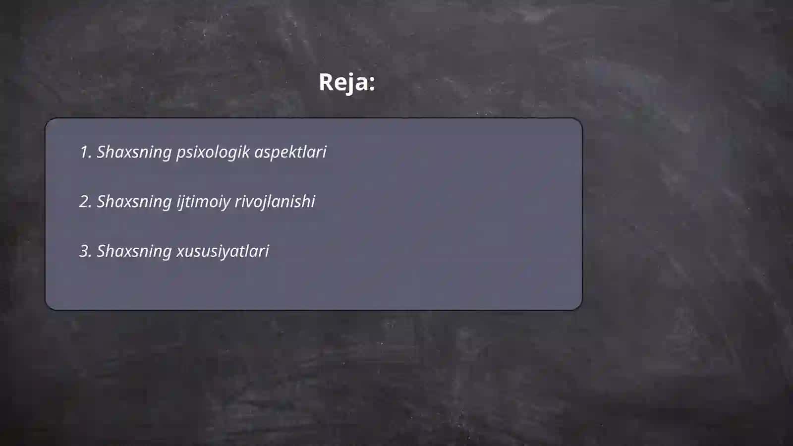 Shaxsning psixologik aspektlari 2