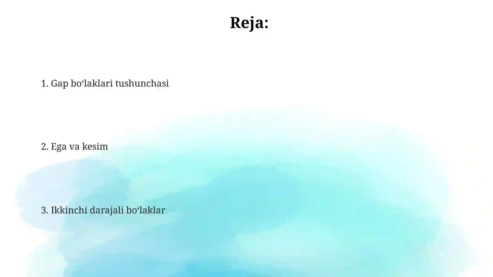 Gap boʻlaklari 2