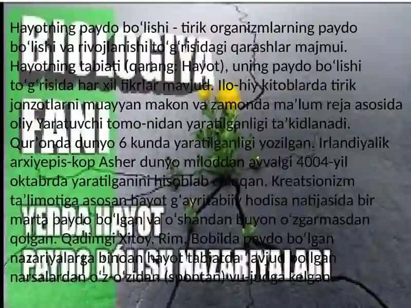 Hayotning molekulyar darajasi 2