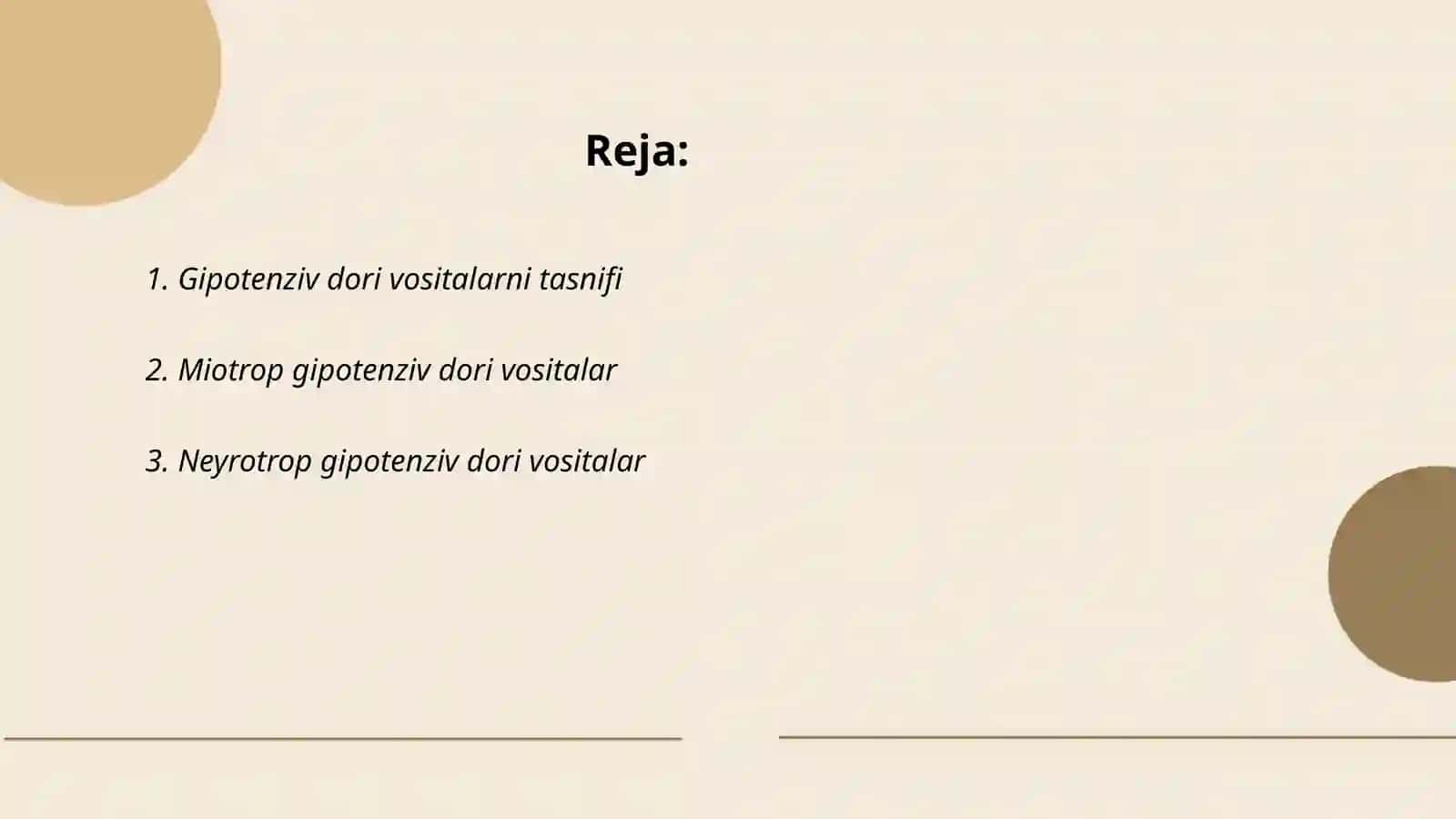 Gipotenziv dori vositalar farmakolgiyasi 2