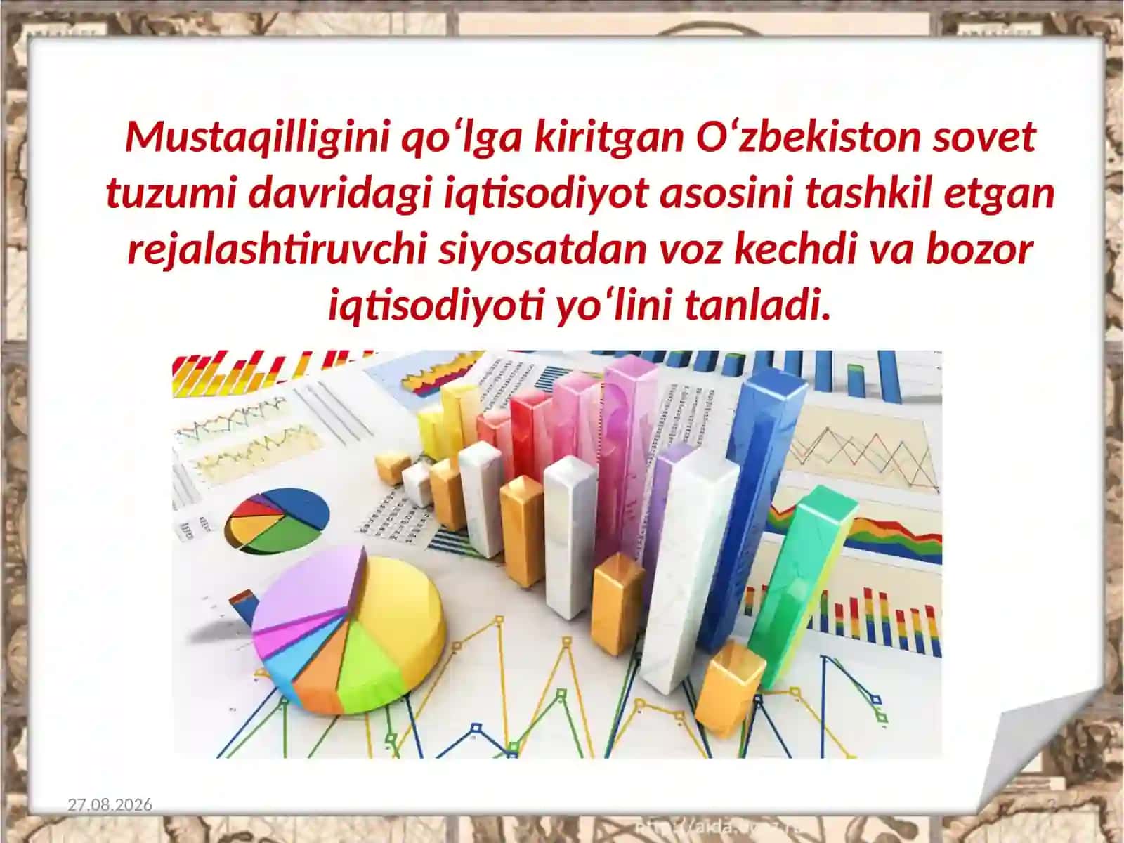 O‘zbek modelining ishlab chiqilishi.Iqtisodiy islohotlarning boshlanishi 2