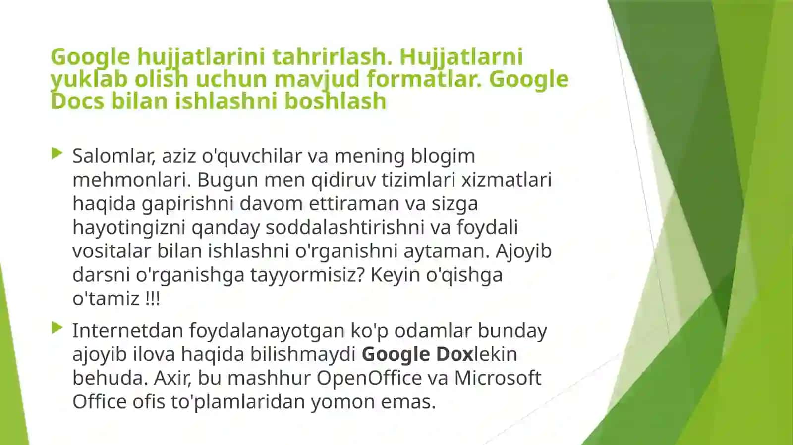 Googledakumentdaxujjatnibirgalikdataxrirlash 2