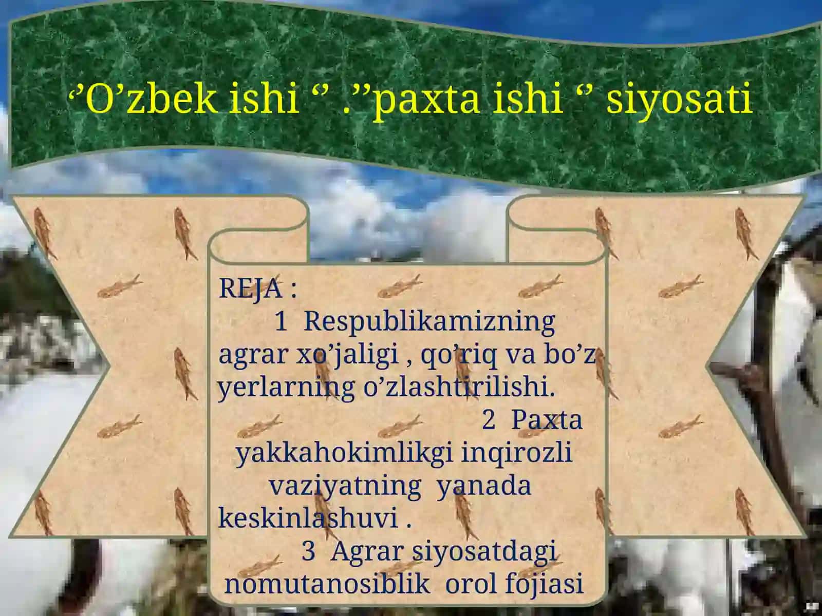O'zbekiston tarixi Fanidan Mustaqilishi 2