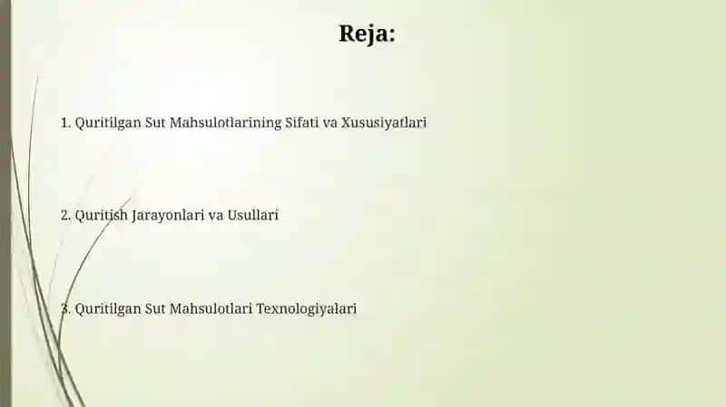 Quruq Sut Mahsulotlari Texnalogiyasi 2