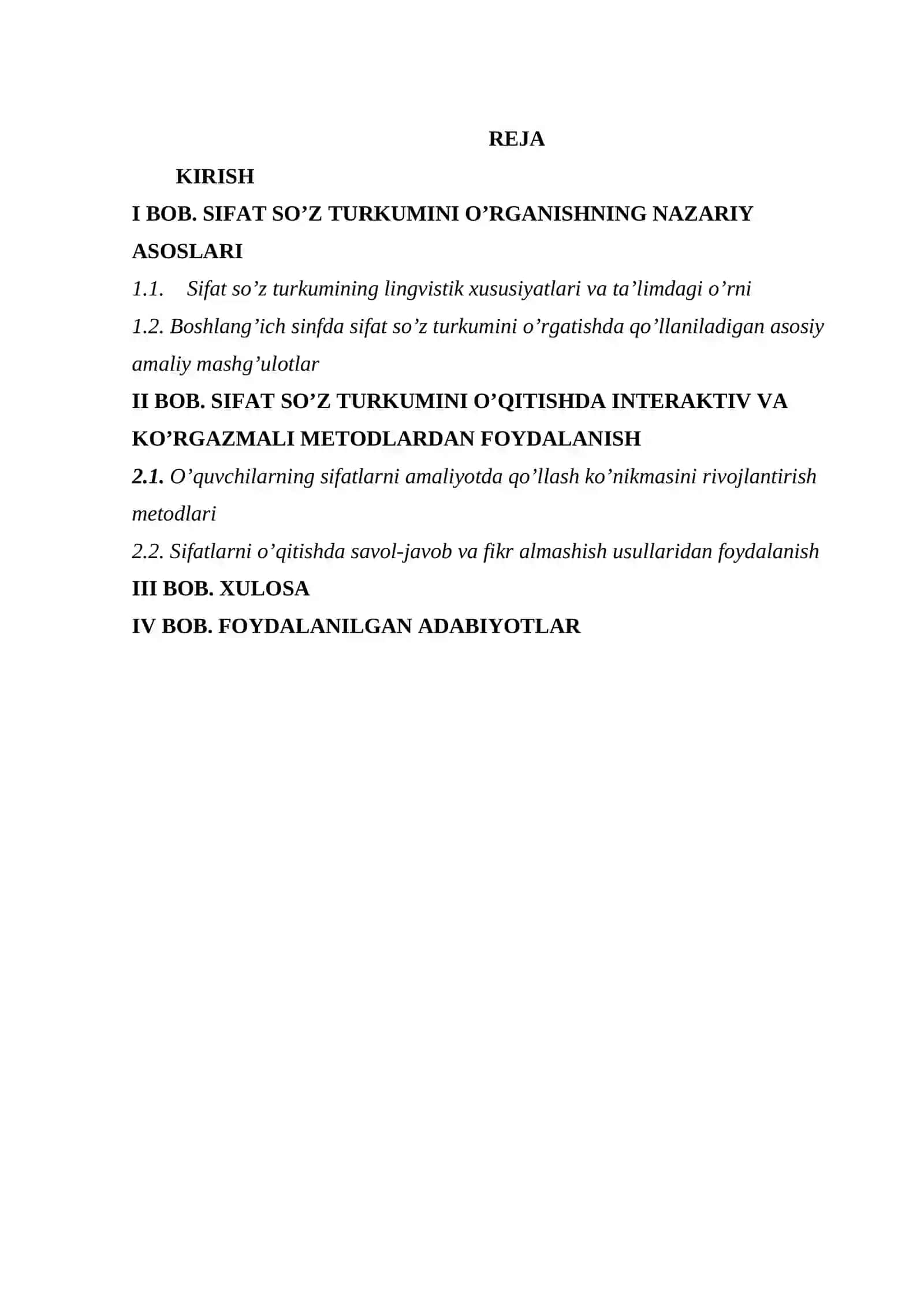 Boshlang‘ich sinflarda sifat so’z turkumini o’rganish 2
