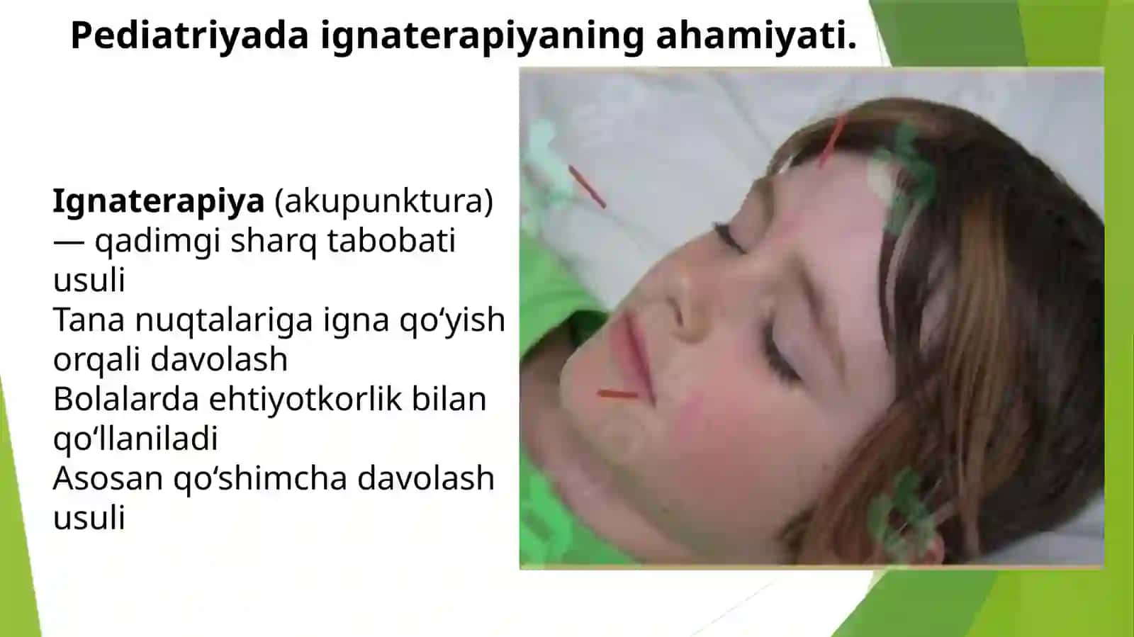 Pediatriyada ignaterapiyaning ahamiyati | Tayyor PPT prezentatsiya 2