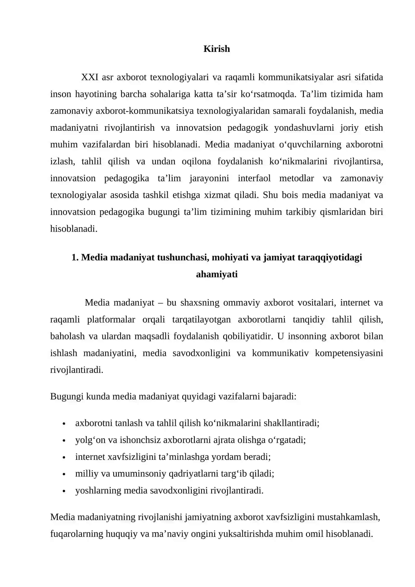 Media madaniyat va innovatsion pedagogika 2