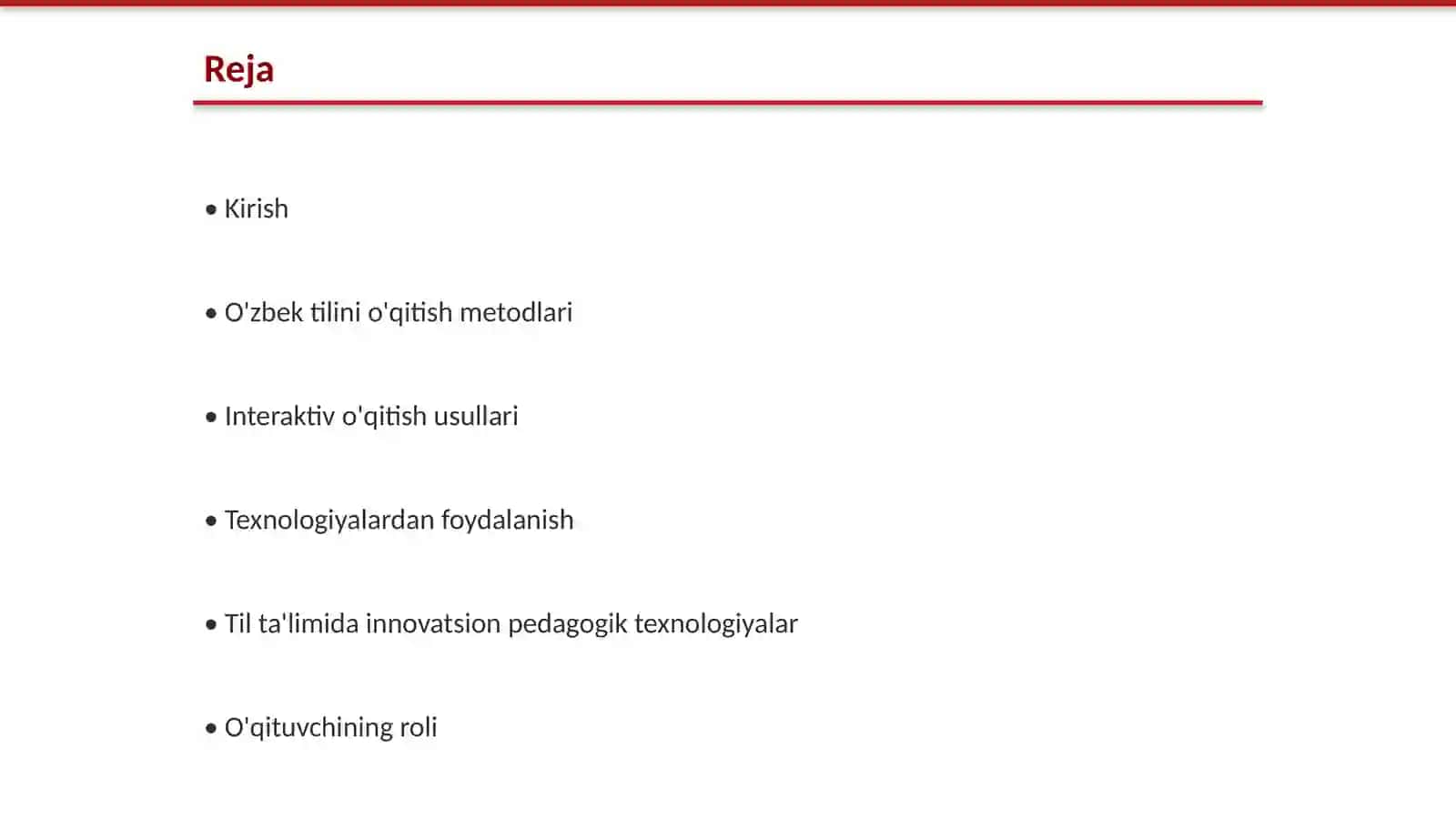 O’ZBEK (ONA) TILI O’QITISH METODLARI 2