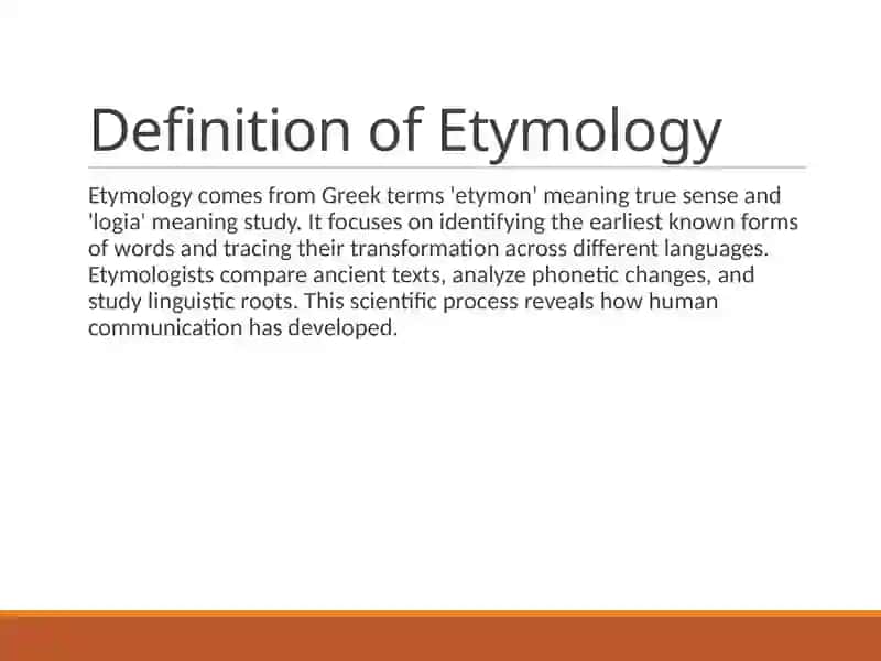 Etymology 2