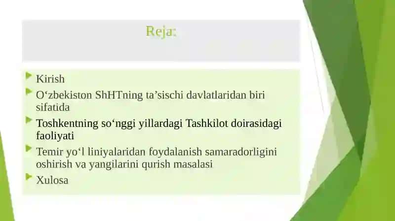 O‘zbekistonning ShHT bilan aloqalari 2