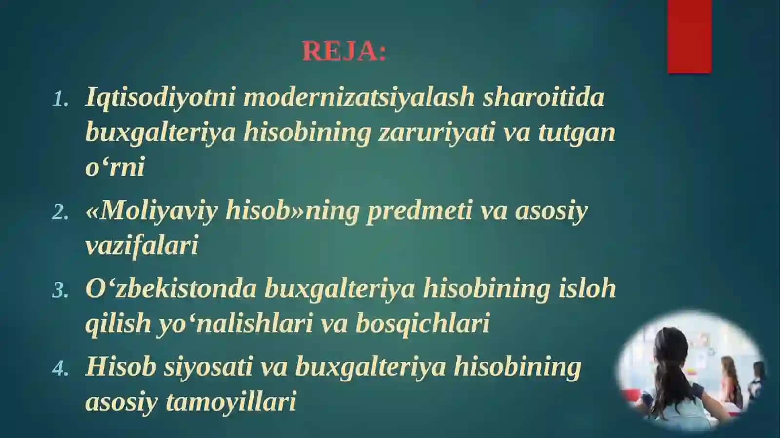 Moliyaviy hisob faniga kirish 2