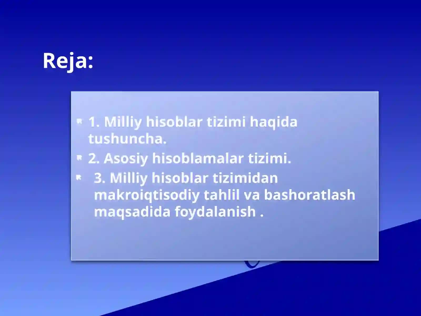 Milliy hisoblar tizimi 2