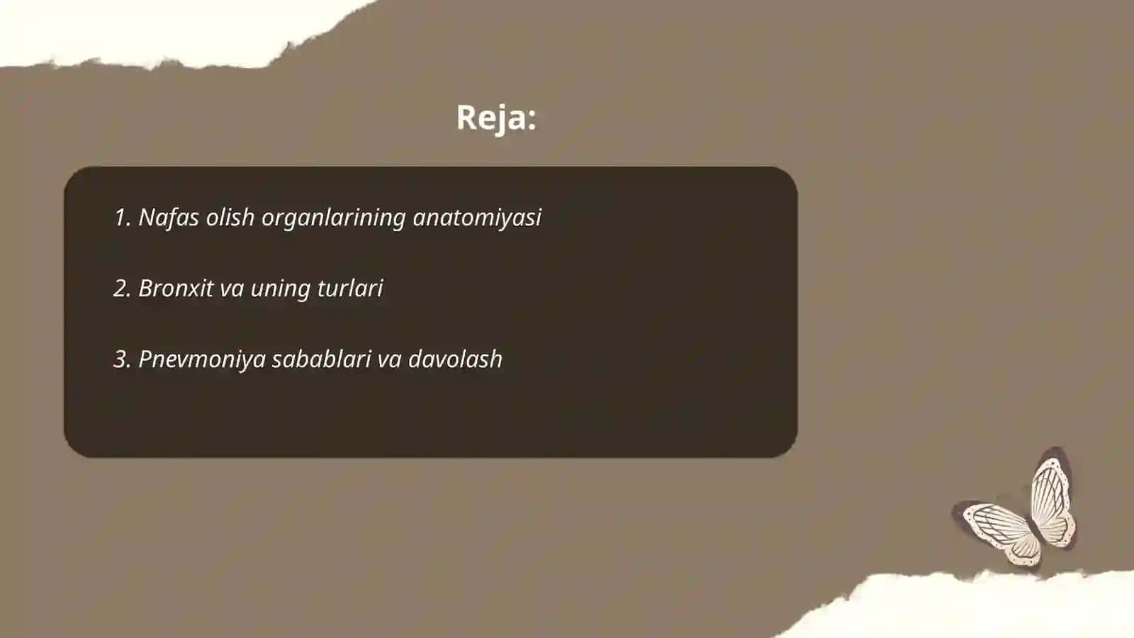 Nafas olish organlari faoliyatining buzilishi 2