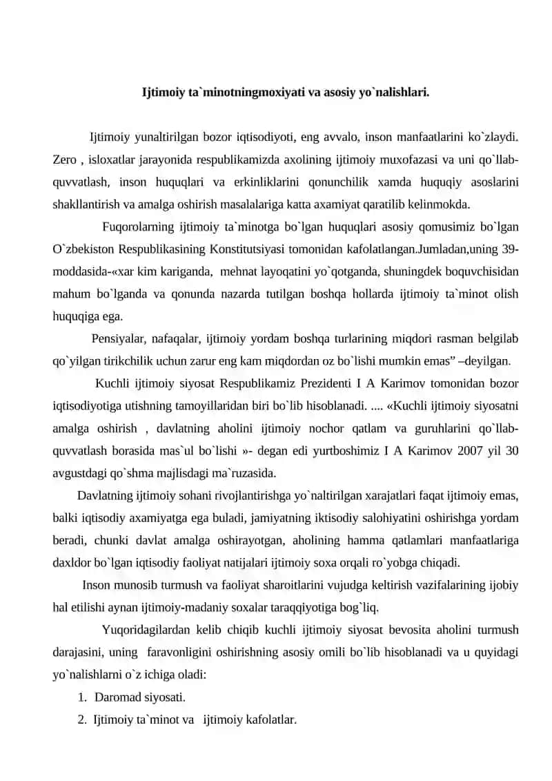 Ijtimoiy ta'minot 2