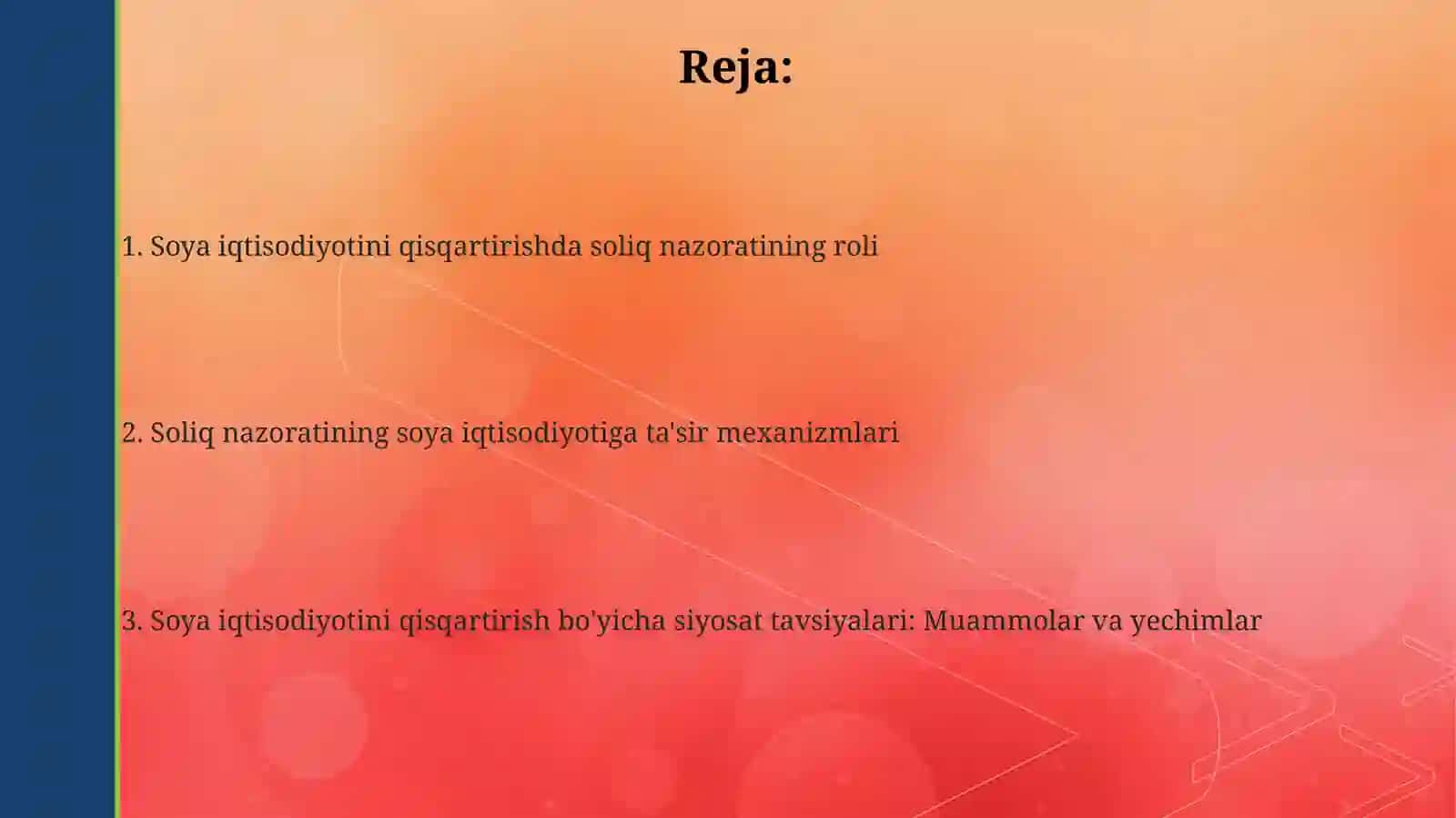 Soya iqtisodiyoti 2
