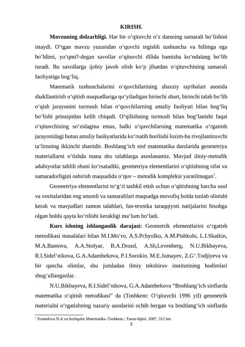 3-4-SINFDA MATEMATIKADAN GEOMETRIK MATERIALNI O‘RGANISH METODIKASI 2