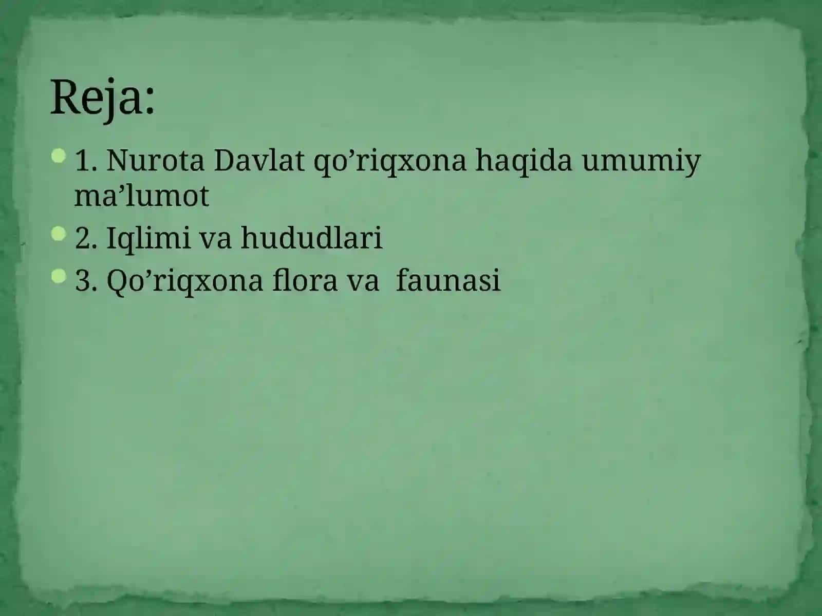 Nurota Davlat Qo’riqxonasi 2
