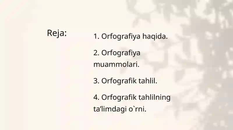 Orfografik tahlil 2