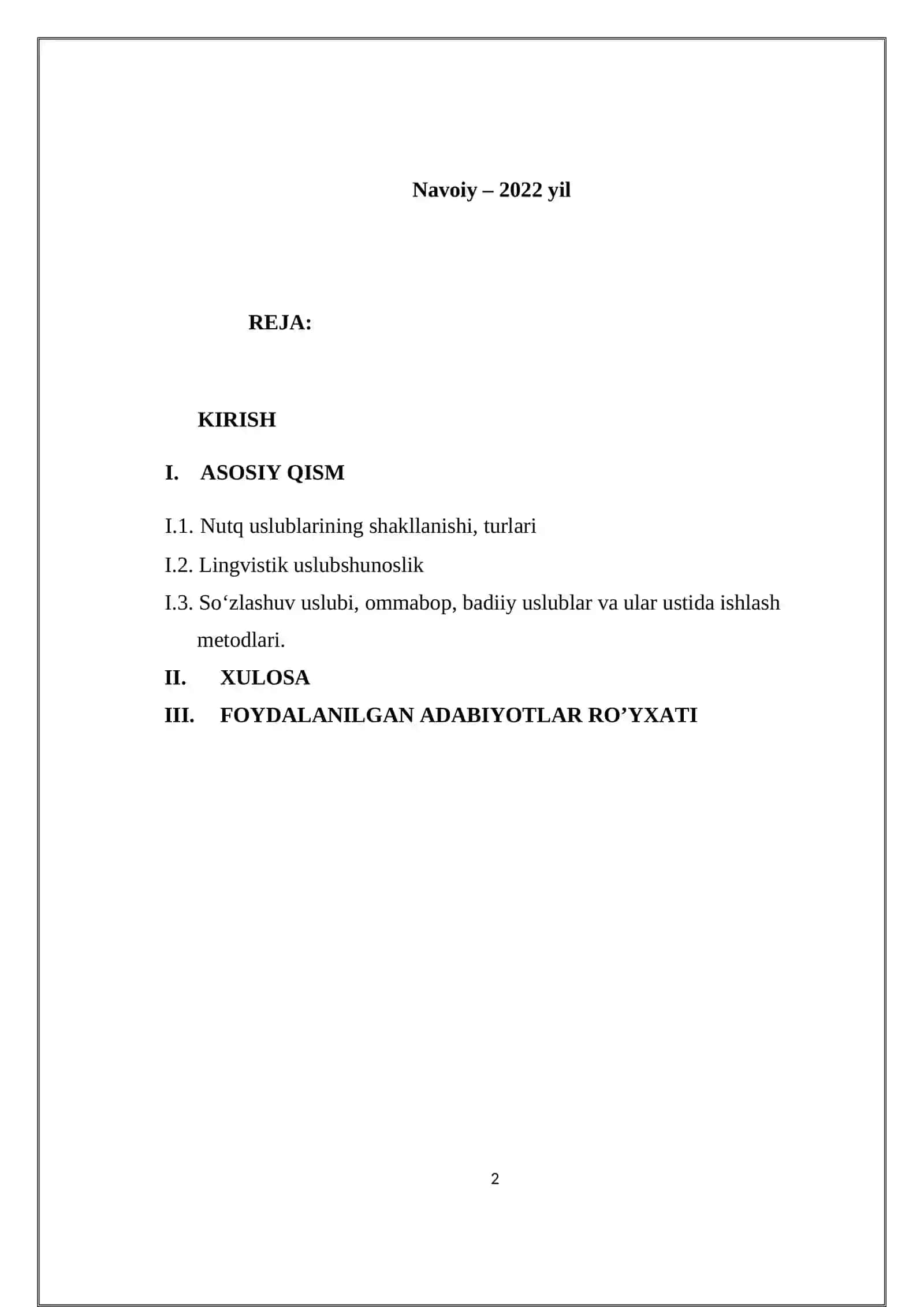 NUTQ USLUBLARI USTIDA ISHLASH METODIKASI 2