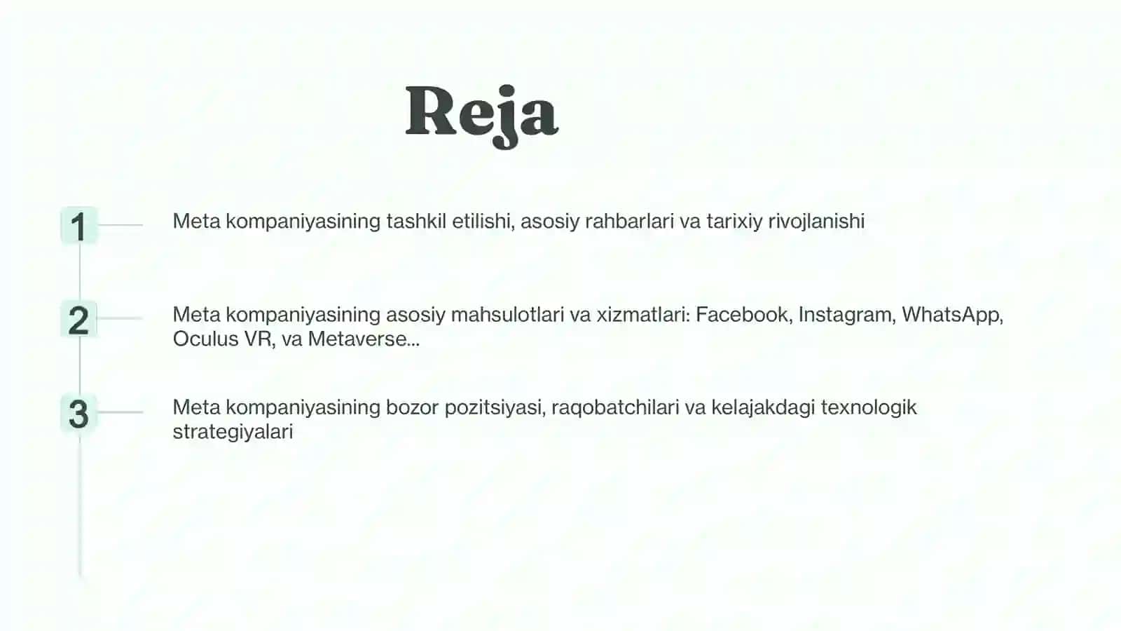 Meta kompaniyasi va maxsulotlari 2