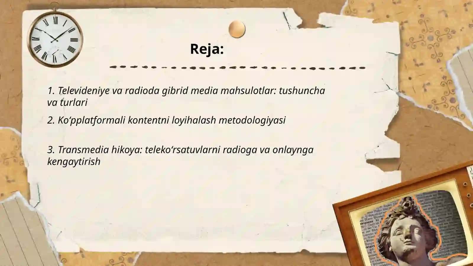 Televideniye va radioda gibrid media mahsulotlar 2