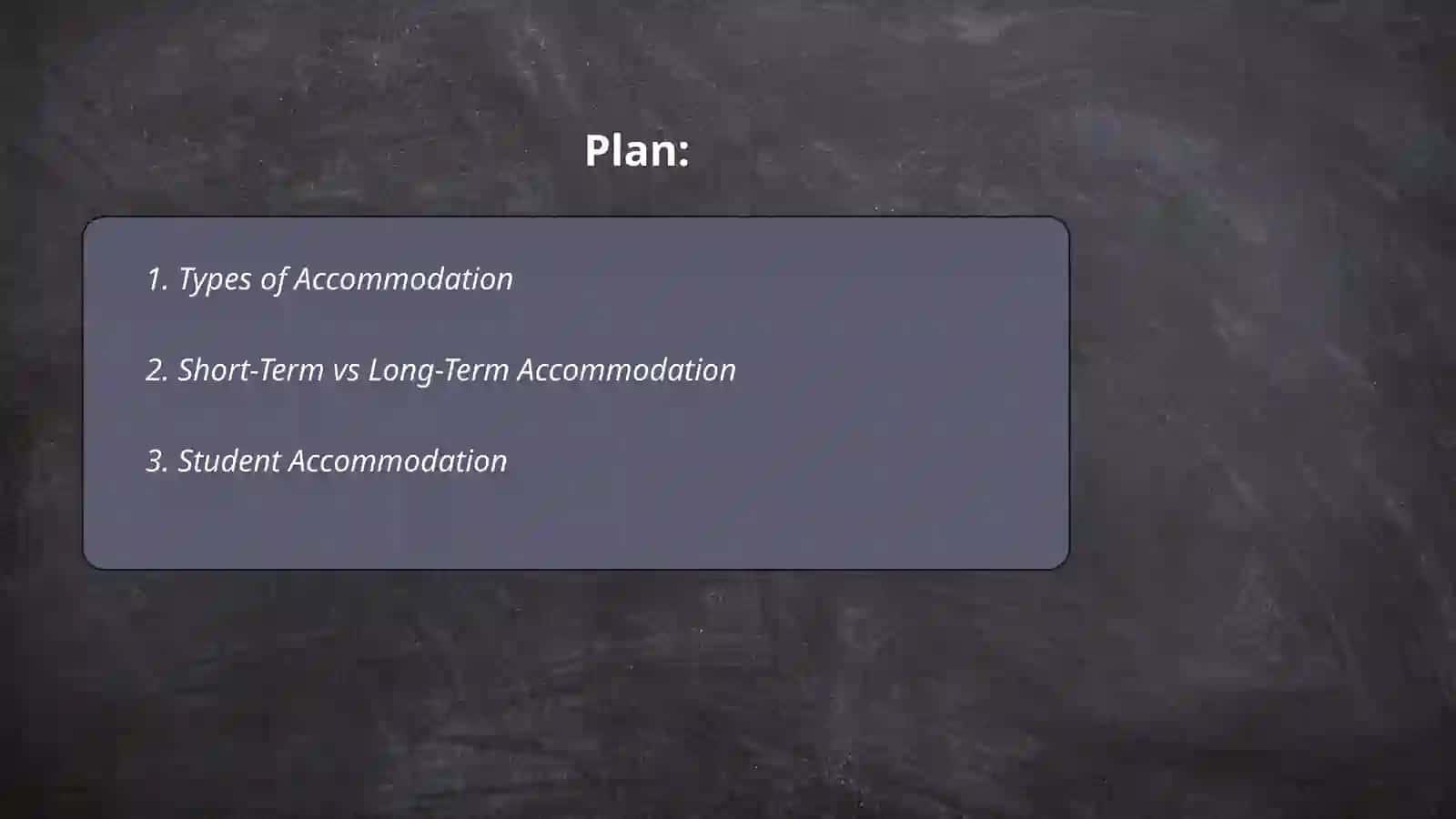 Accommodation 2
