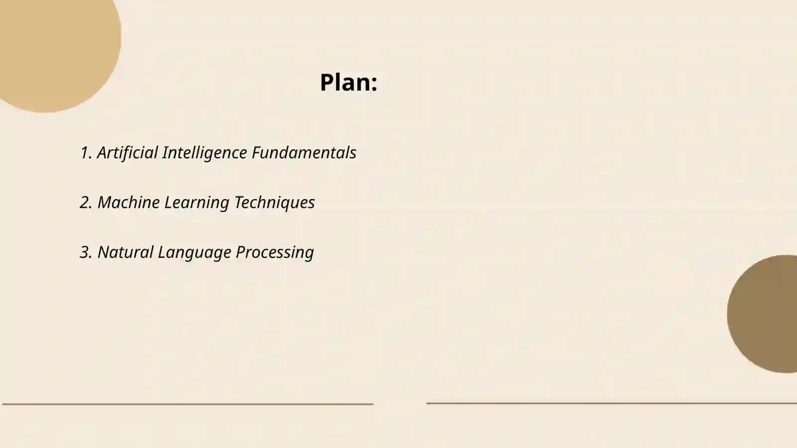 Artificial Intelligence Fundamentals 2