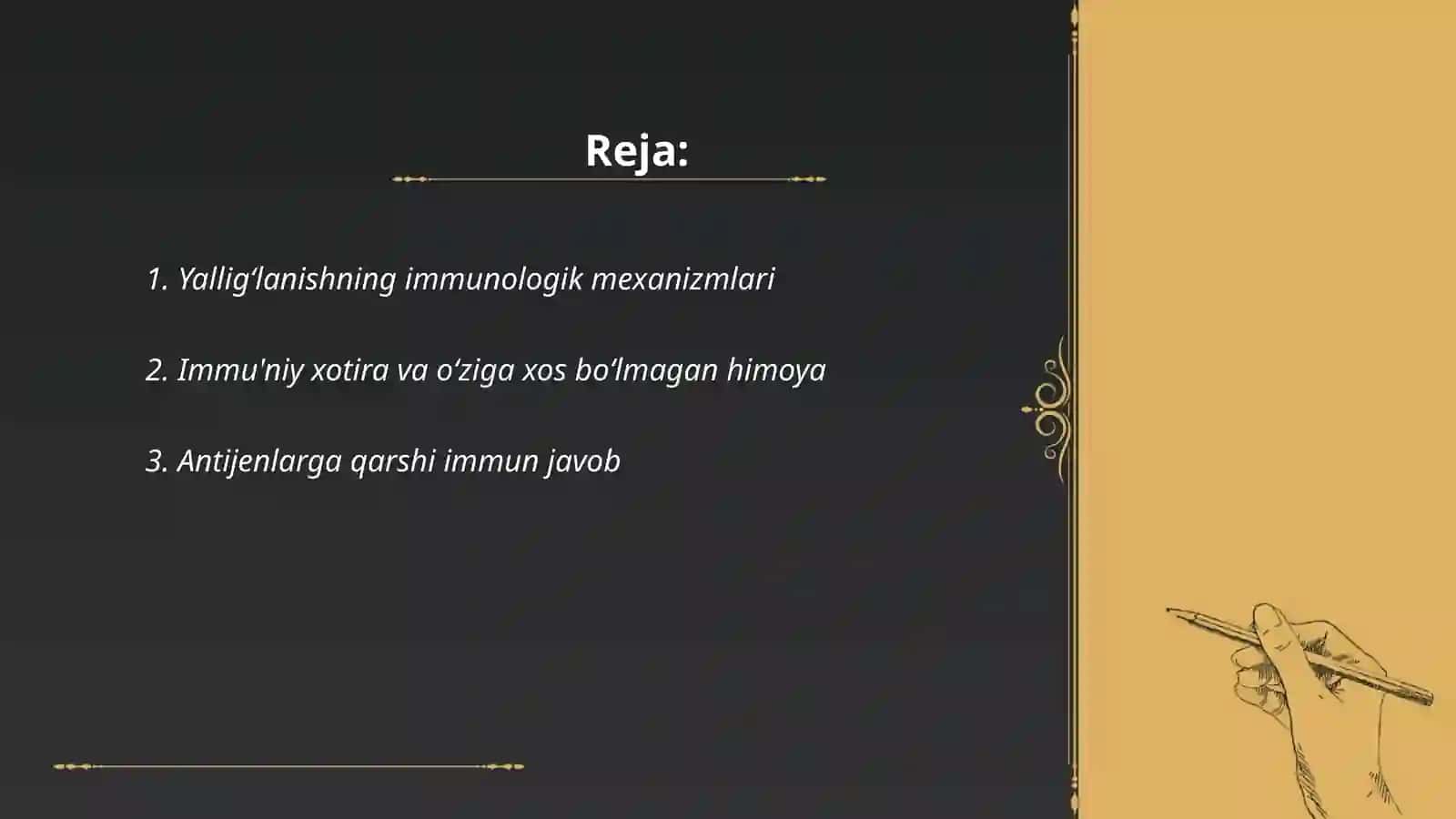 O'smadan muhofazalanishning immunmexanizimlari 2