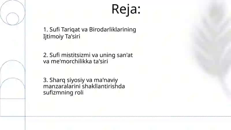 Tasavvuf taʼlimotining Sharq madaniyatiga taʼsiri 2