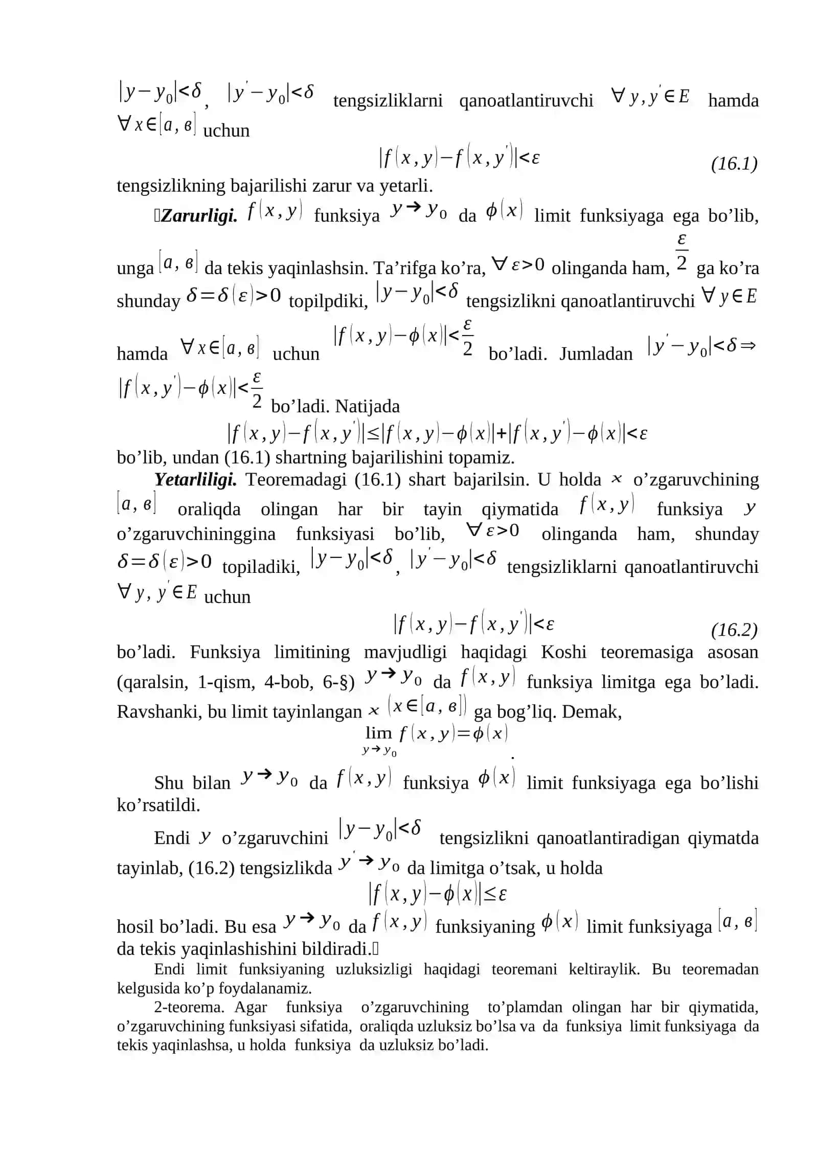 Funksiya va uning xususiyatlari 2