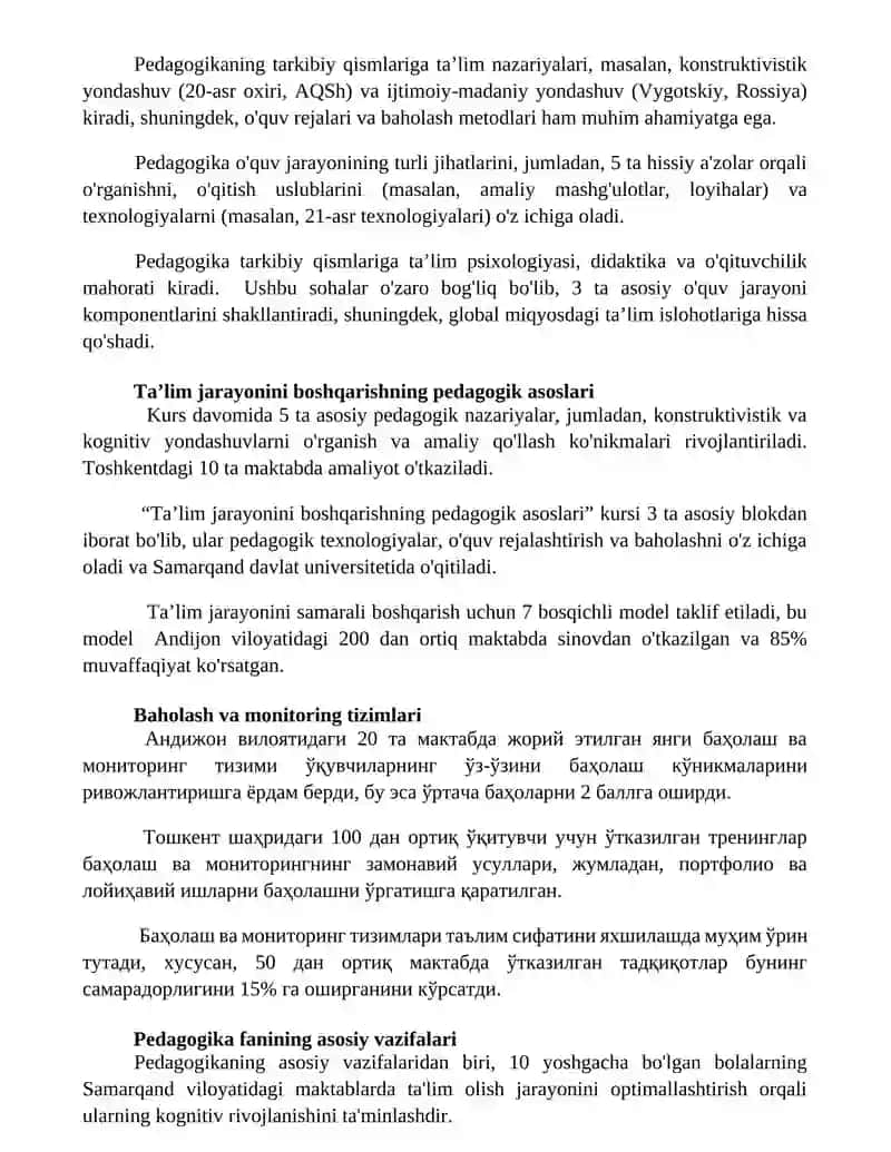 Ta’lim nazariyalari va ularning pedagogik asoslari 2