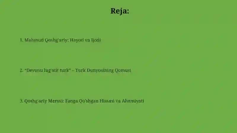 Mahmud Qoshg‘ariyning hayoti va ijodi 2