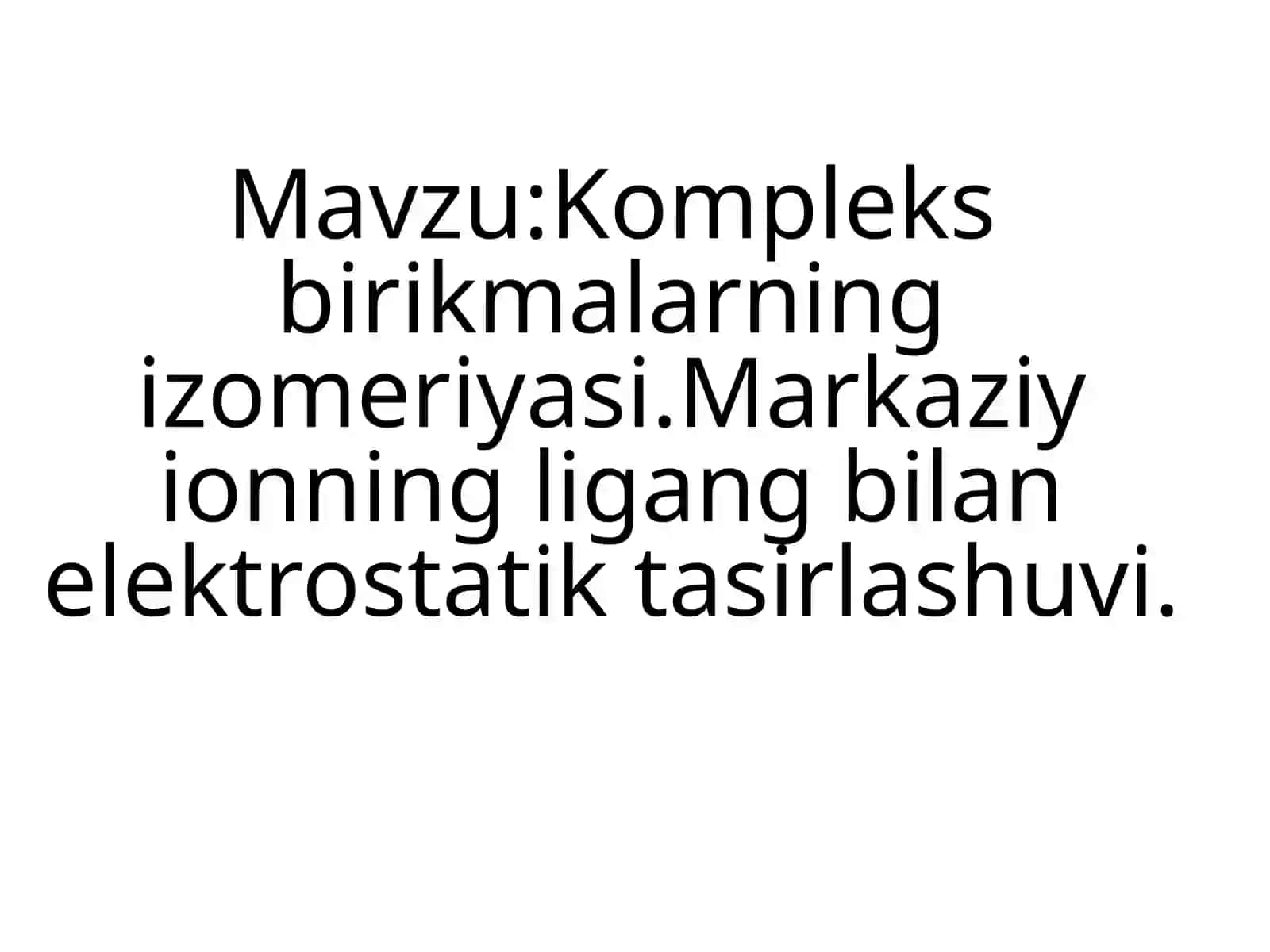 Verner nazariyasi 2
