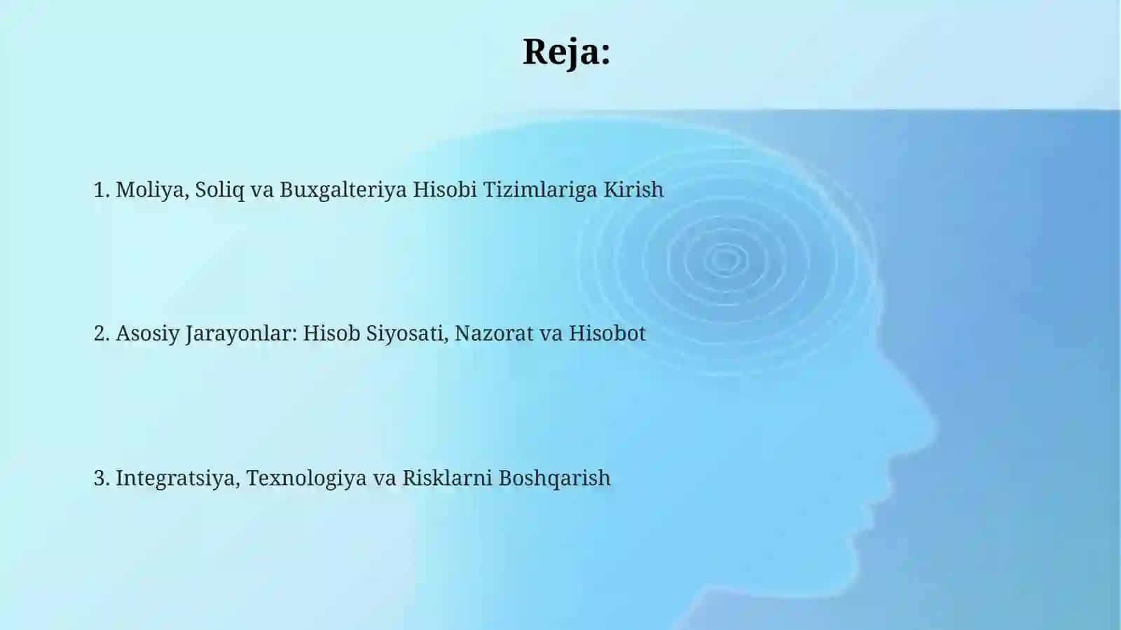 Moliya, Soliq va Buxgalteriya Tizimlariga Kirish 2