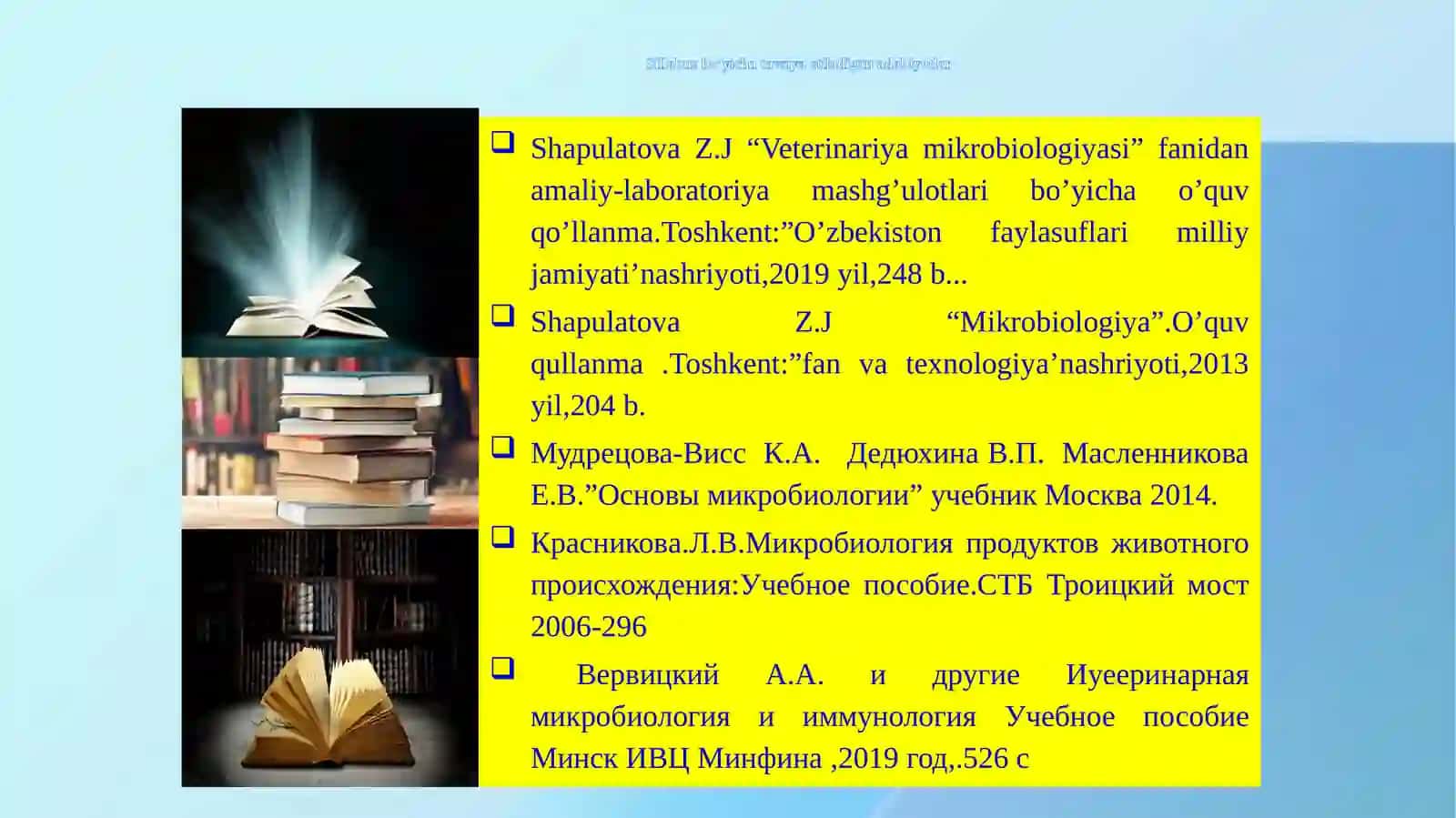 Mikroorganizmlarga ekologik omillarning ta’siri 2