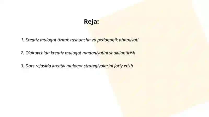 Kreativ muloqot tizimi 2