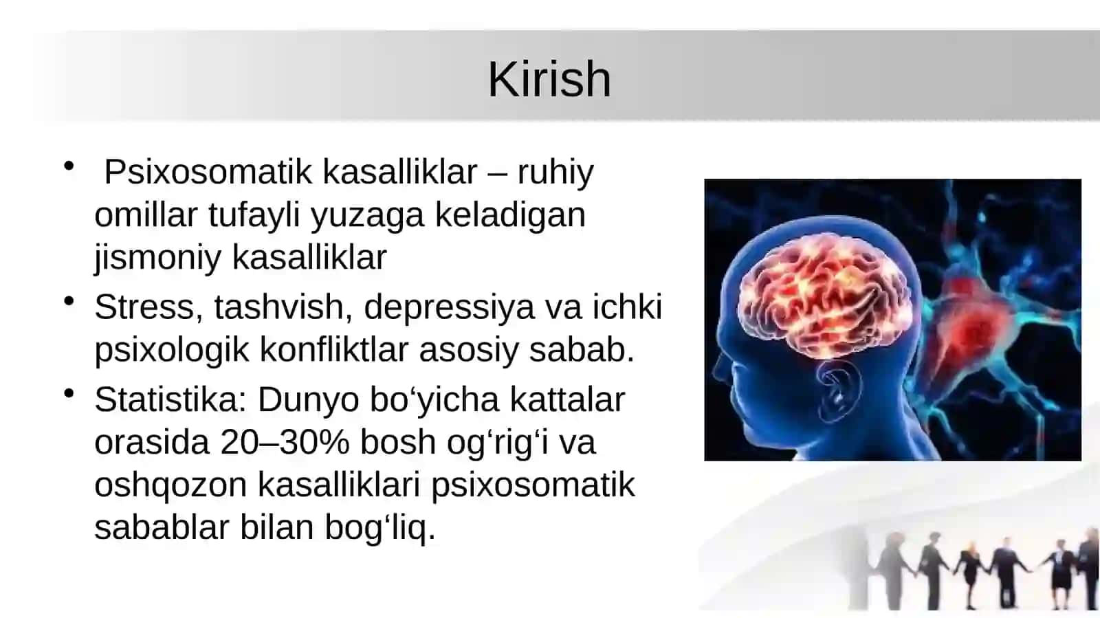 Psixosomatik kasalliklarning klassifikatsiyasi 2