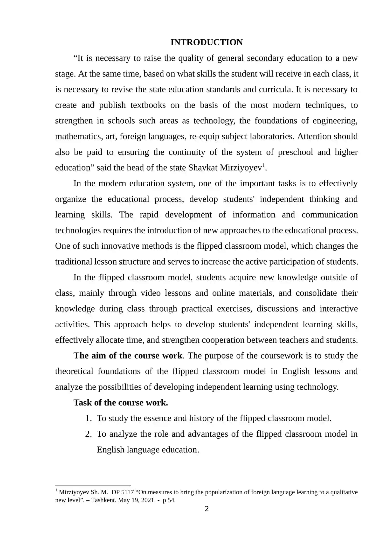 FLIPPED CLASSROOM MODEL IN ENGLISH CLASSES: HOW TECHNOLOGY CAN FOSTER INDEPENDENT LEARNING 2