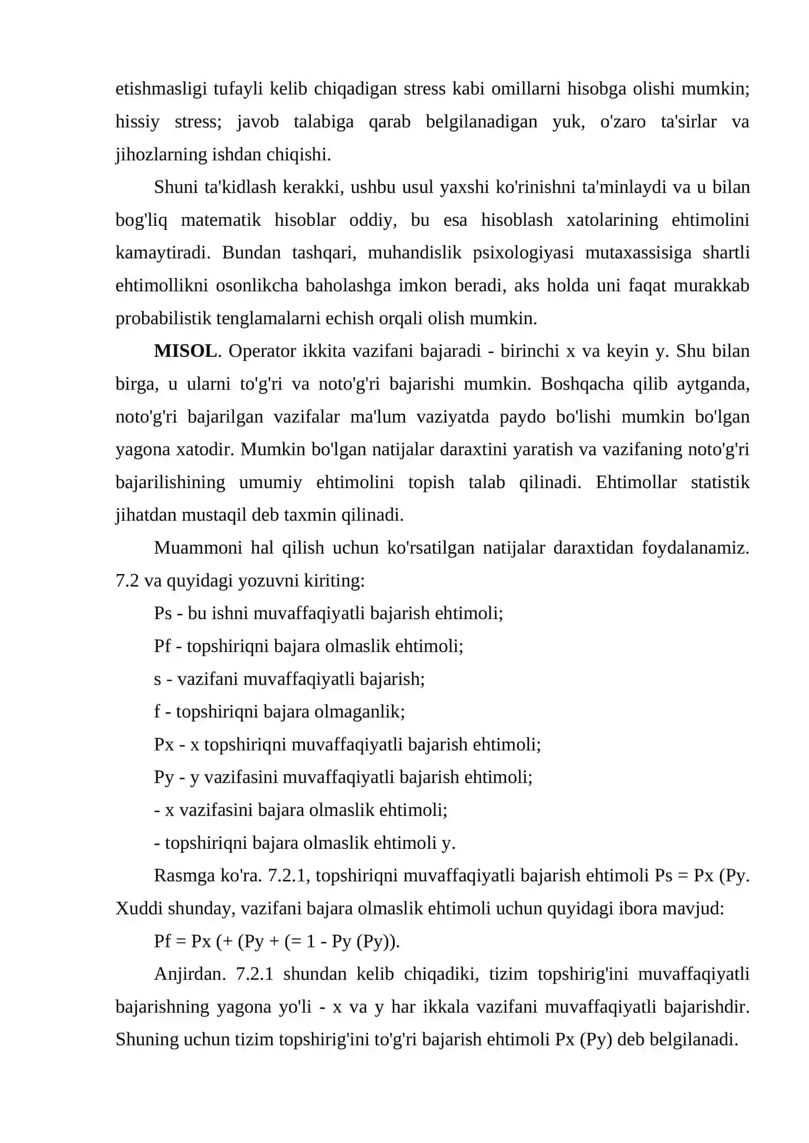 Prognozlashtirish xatolar metodologiyasi 2
