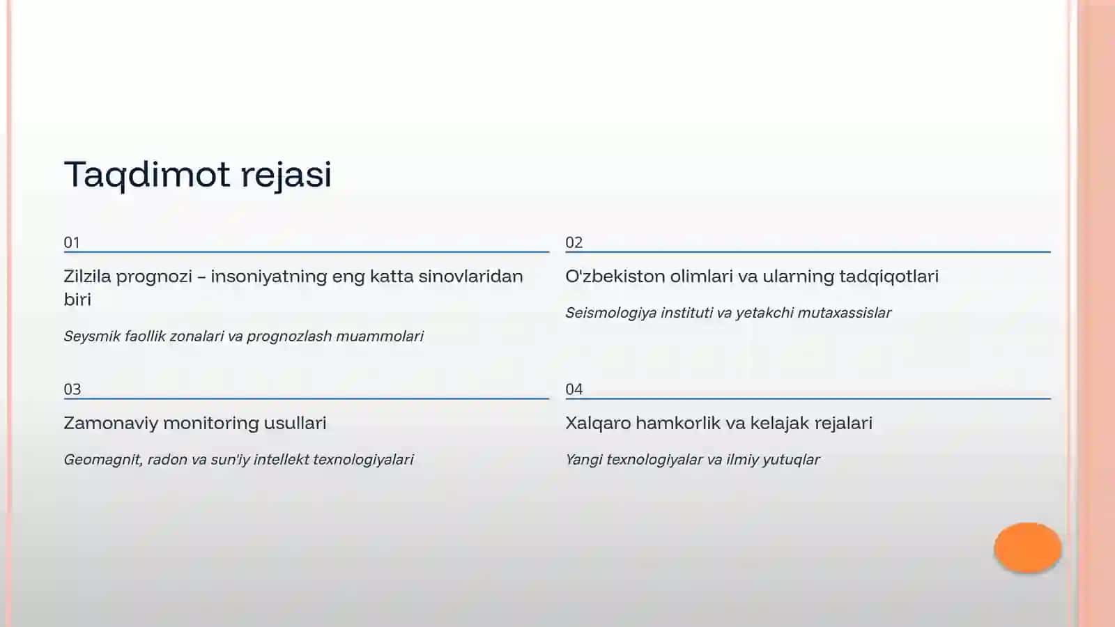 Zilzilani prognozlashga O'zbek olimlarining hissasi 2