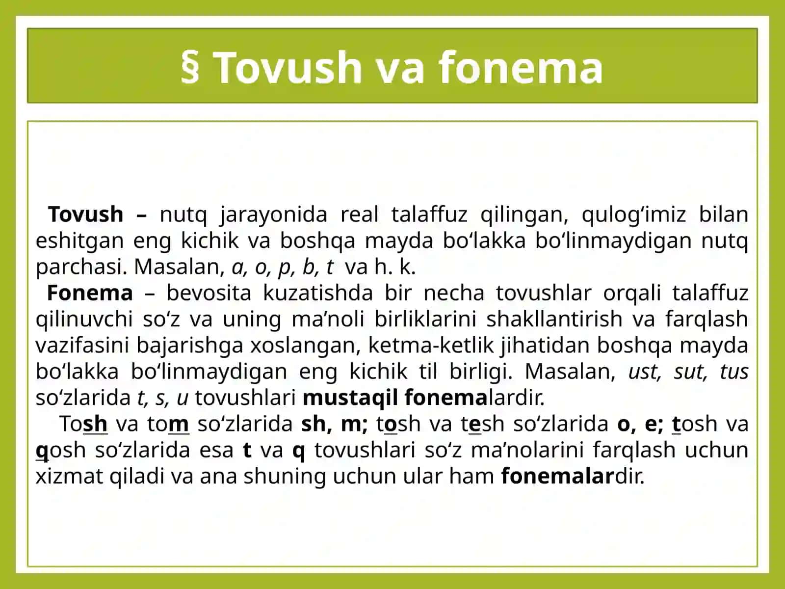 Nutqtovushlarining ma’no farqlashi 2