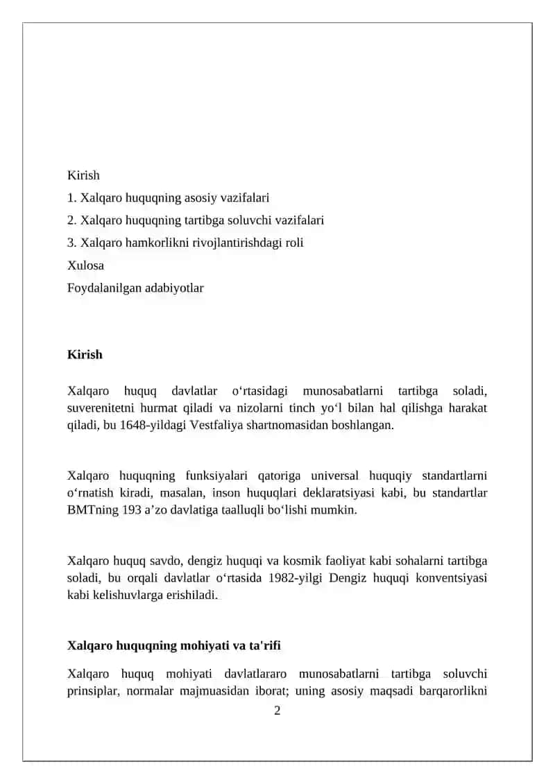 Xalqaro xuquq funksiyalari 2