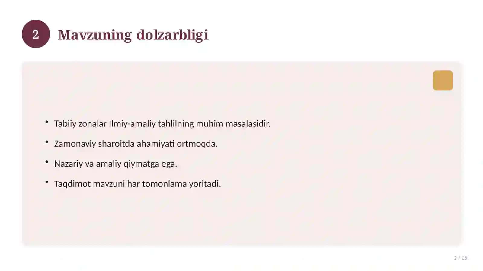 Tabiiy zonalar Ilmiy-amaliy tahlil 2