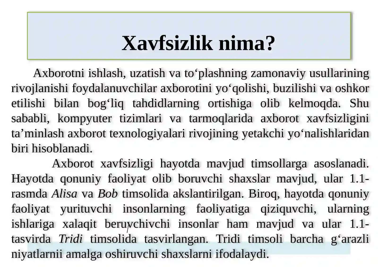 Kiberxavfsizlikning asosiy tushunchalari 2