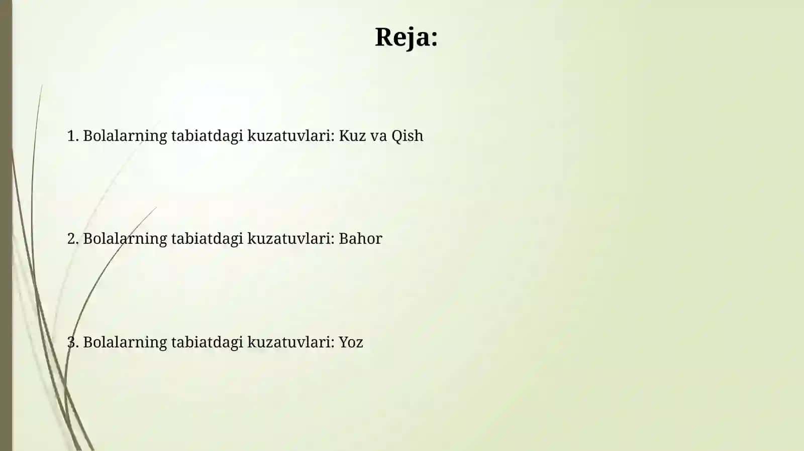 Bolalarning tabiatdagi kuzatuvlari: Bahor 2
