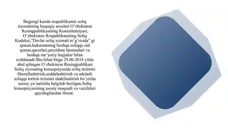 O’zbekiston Respublikasida soliq tizimini optimallashtirish 2