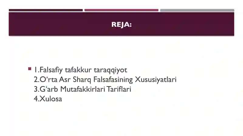 Falsafiy tafakkur taraqqiyoti 2