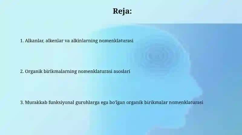 Organik birikmalar nomenklaturasi 2