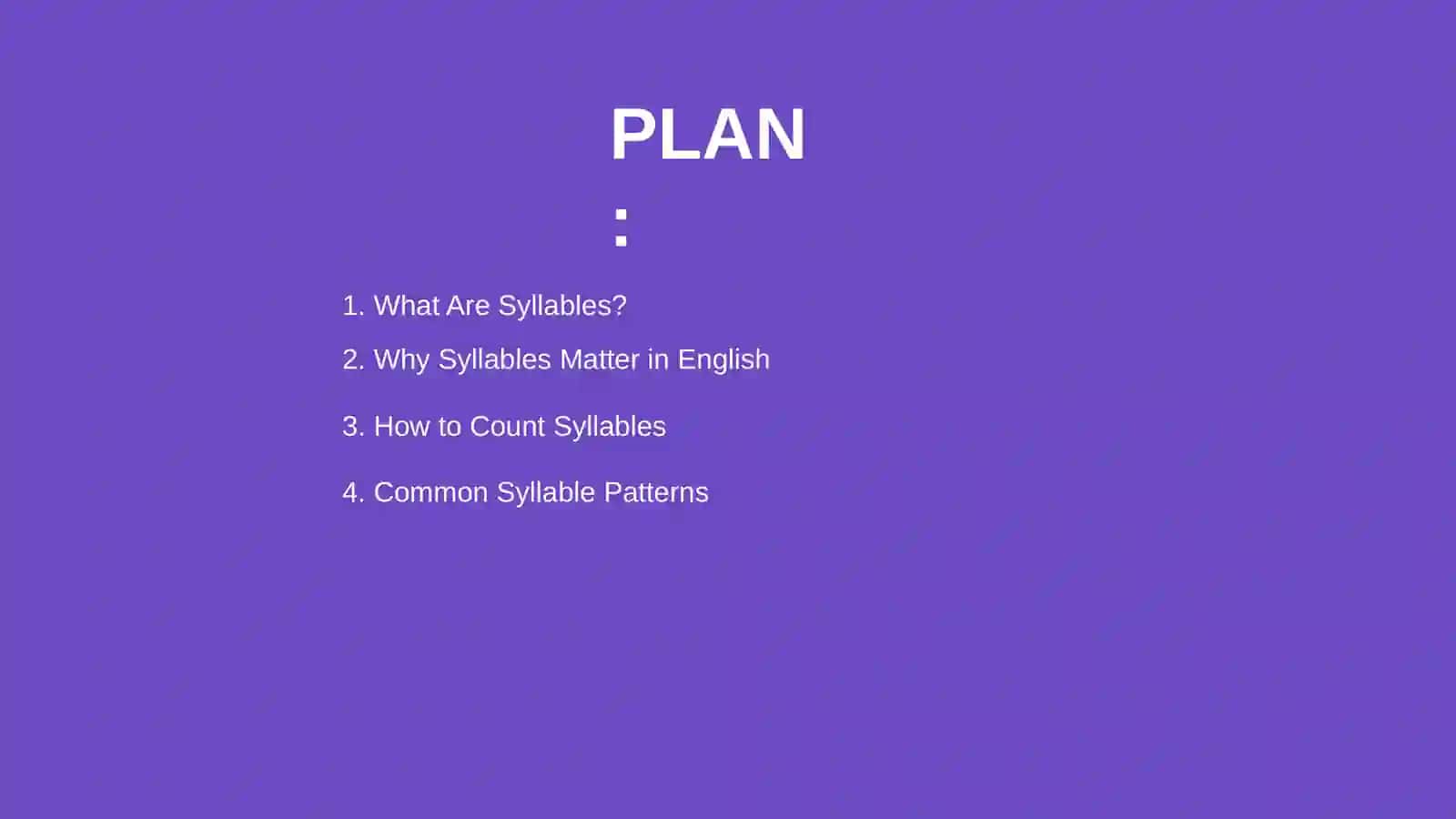 Syllables in English 2