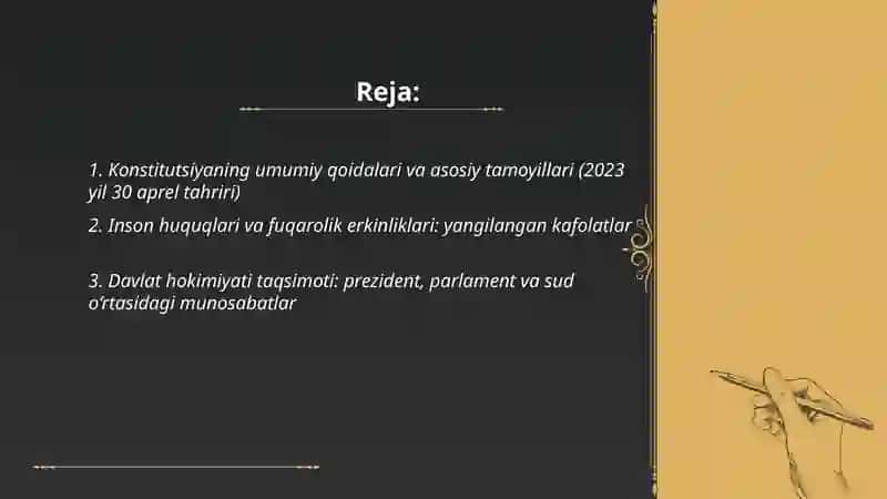 Konstitutsiya tarkibi va mazmun-mohoyati 2